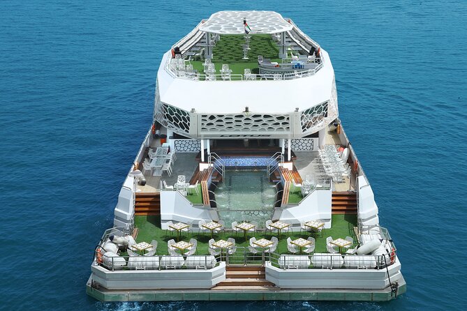 Dubai: Lotus Mega Yacht 3-Hours Dinner Cruise Tour - Music, Shows, and Multiple Entertainment Areas