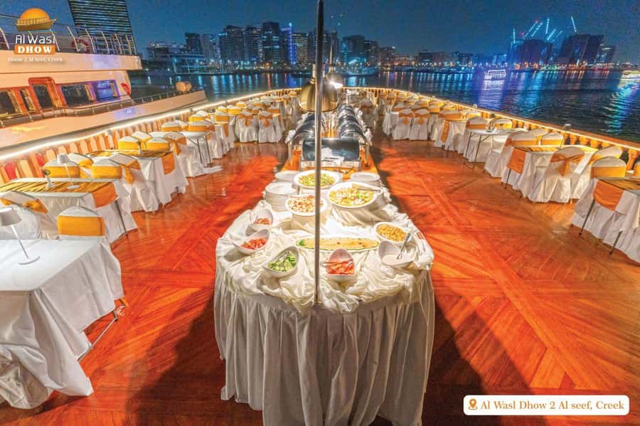 Dubai Marina Dinner Cruise with Live Entertainment(Al Wasl) - Tanoura dancing and music onboard