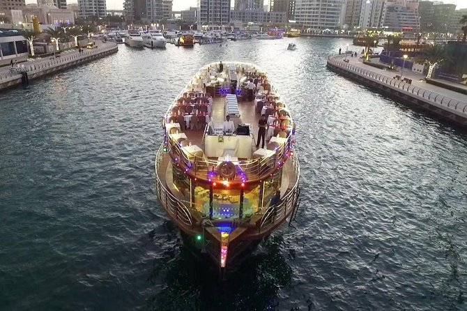 Dubai Marina Dinner Cruise with Live Shows - Dinner is convenient, but food is the weak link