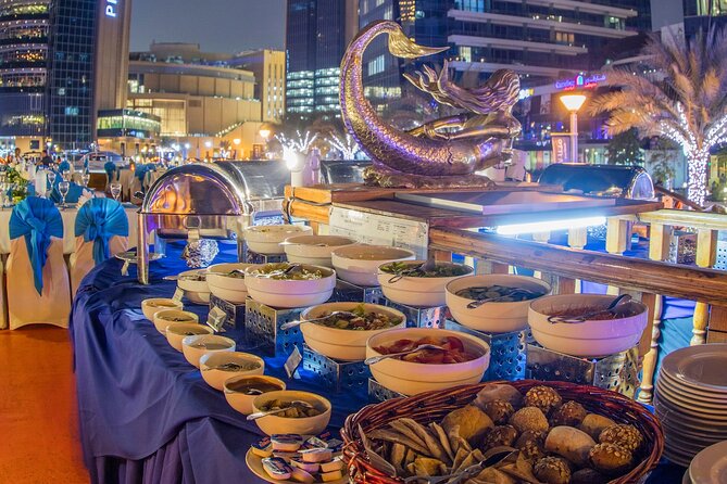 Dubai Marina: Luxury Dhow Dinner Cruise with Hotel Transfer - The Address Hotel and Bluewaters Island