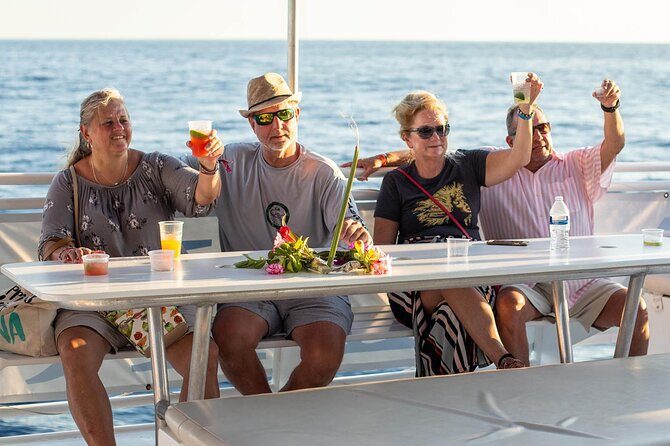 Fiesta Dinner Cruise in Cabo with Dinner - Cabo’s Arch from the deck of a party catamaran