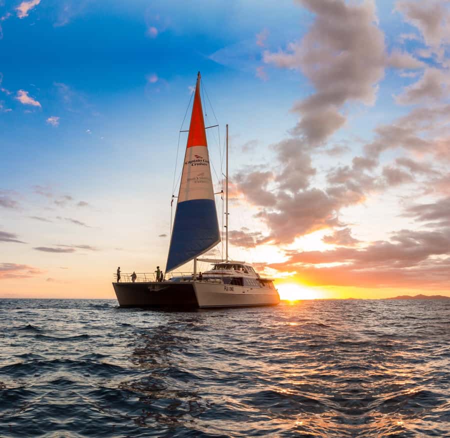 Fiji: Captain Cook Cruises Sunset Dinner Cruise - Setting sail from Denarau Island