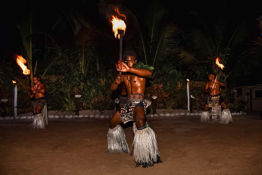 Fiji: Sunset Cruise with Dinner and Fire Show - Firewalking, knives, and Pacific dance