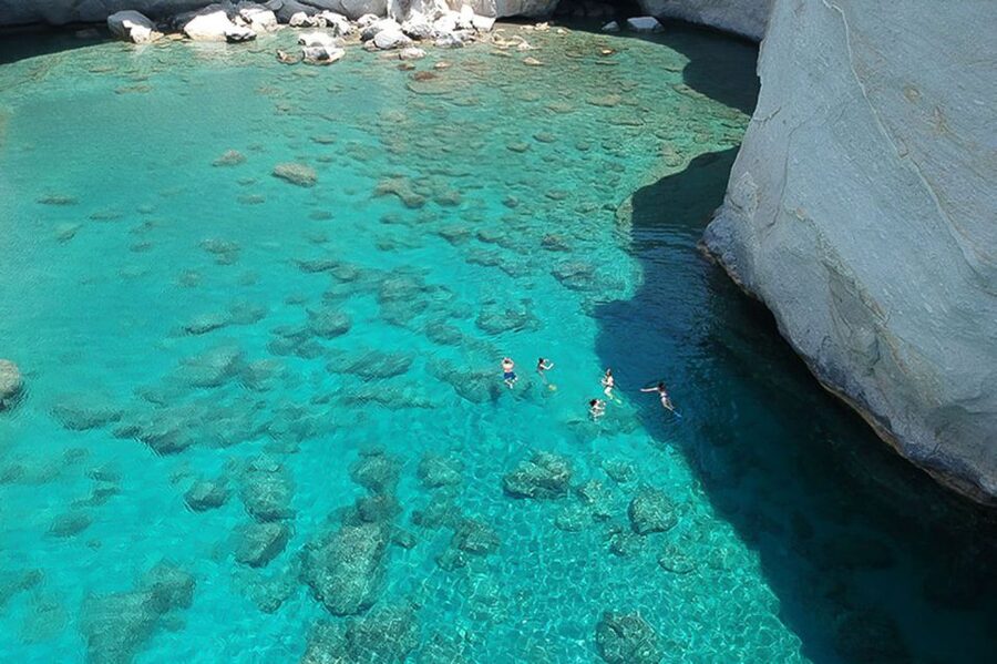 From Adamas: Milos and Poliegos Catamaran Cruise with Lunch - Why this Milos catamaran day works so well