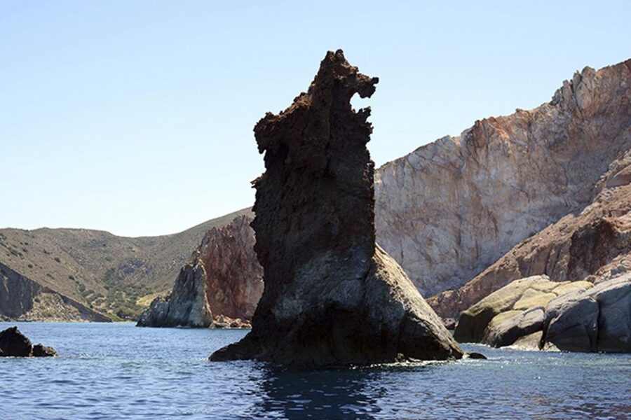 From Adamas: Milos and Poliegos Catamaran Cruise with Lunch - From Adamas to Cape Vani and Kalogries