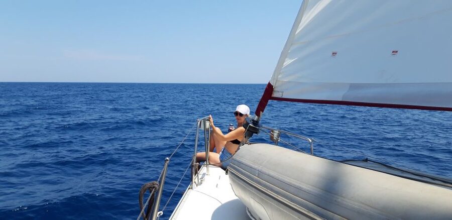 From Chania: Fully Private Sailing Cruise with Meal & Drinks - Ai Giannis and the first swim