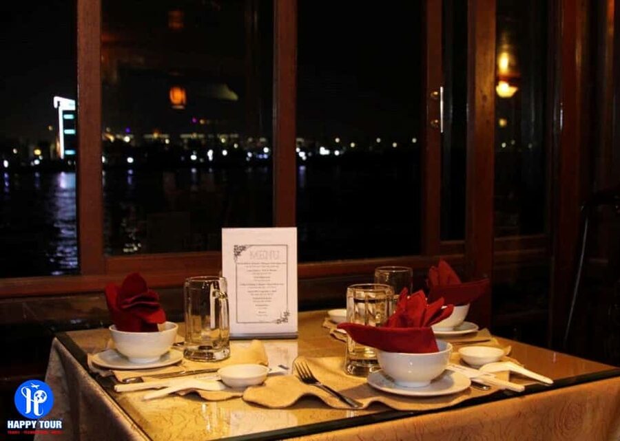 From Ho Chi Minh: Private Dinner Cruise on Saigon River Tour - Upper-deck views of Landmark 81 and Bitexco Tower