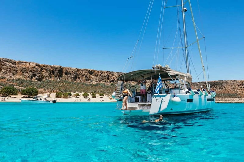 From Kissamos: Balos Gramvousa Sailing Cruise with Lunch - Balos Lagoon: beautiful, busy, and worth seeing from the sea