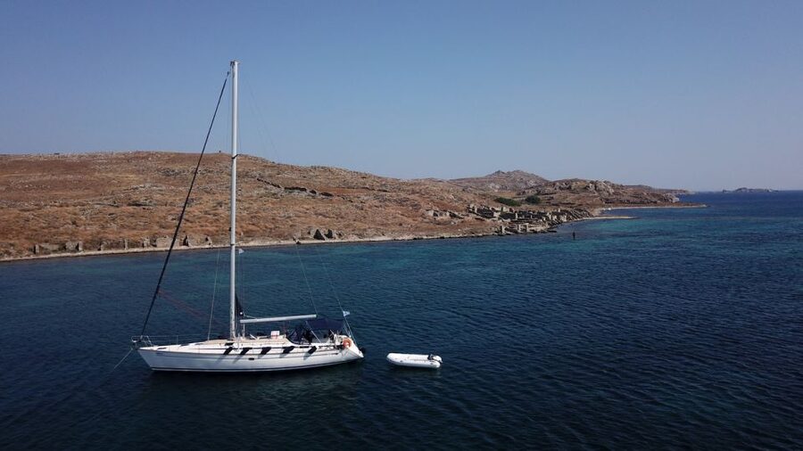 From Mykonos: Delos & Rhenia All-Inclusive Cruise with Lunch - Rhenia: swimming, snorkeling, and a beach stop
