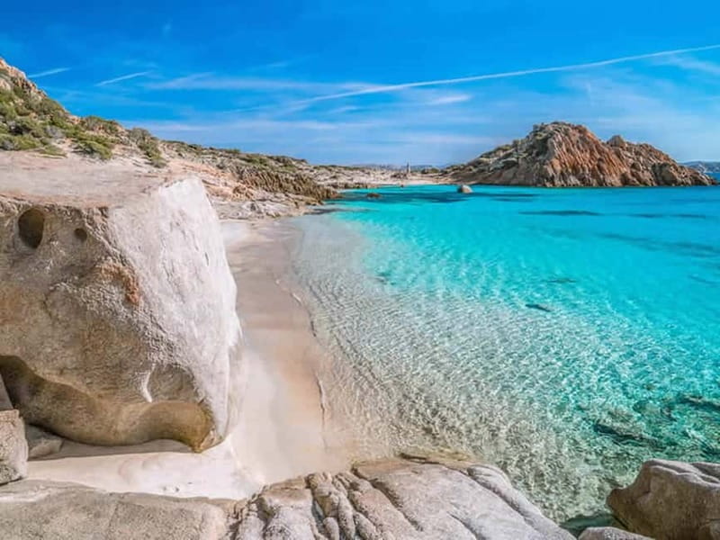 From Palau: La Maddalena Cruise with Lunch & Drinks - Cala Soraya and Cala Granara: the first swim