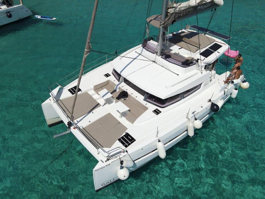 From Panormo: Private Sailing Catamaran Cruise with Lunch - Lunch Served on the Catamaran
