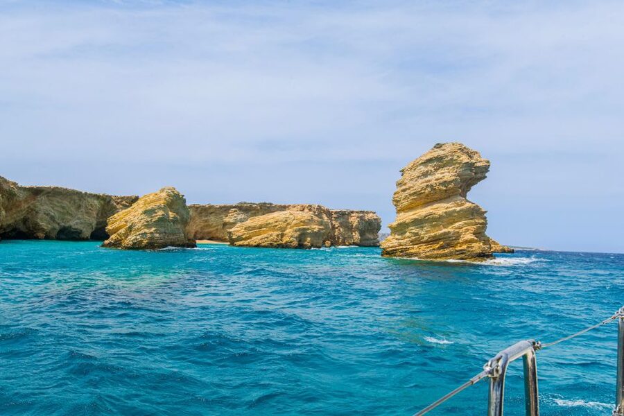 From Paros: Koufonisia & Naxos Sailing Cruise with Lunch - Pezoulia Bay makes the first stop count