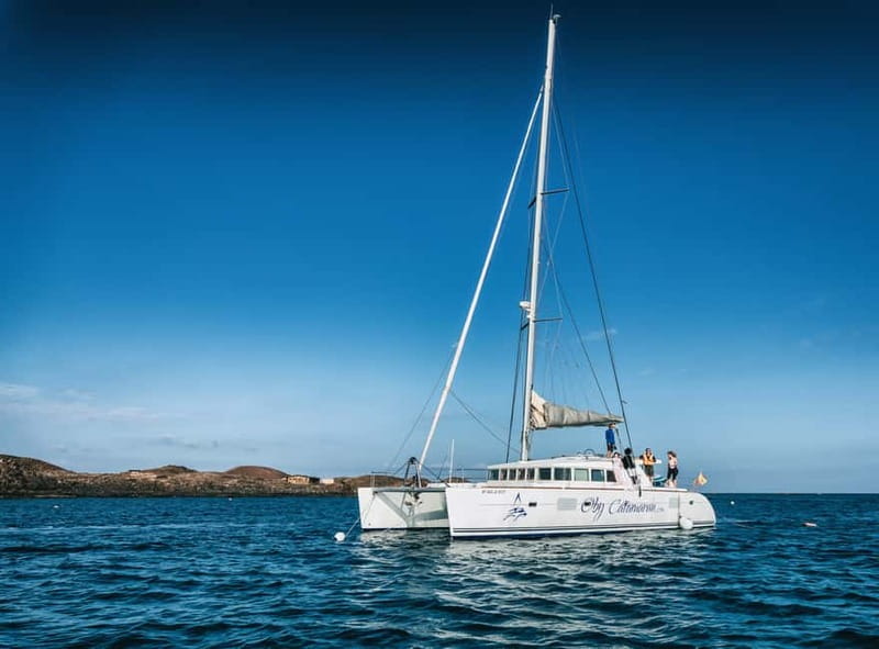 Fuerteventura: Lobos Island Catamaran Cruise with Lunch - Swimming and snorkeling in clear water