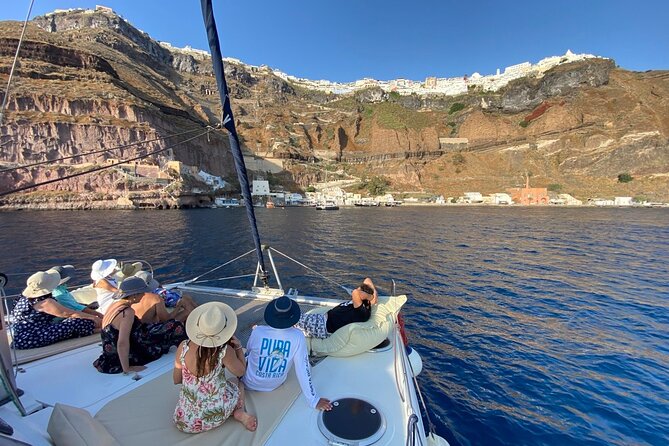 Full Day Santorini Catamaran Private Cruise with meal and transfer - Setting out from Vlichada at 1:30 pm