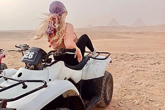 Giza pyramids,Sphinx,ATV bike,Camel ride,Dinner cruise& shopping - A two-hour Nile dinner cruise after 6 p.m.