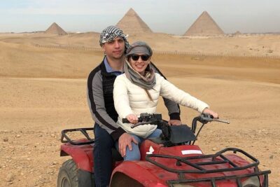 Giza pyramids, Sphinx, ATV bike, Lunch,Camel ride, Dinner cruise& shopping tour
