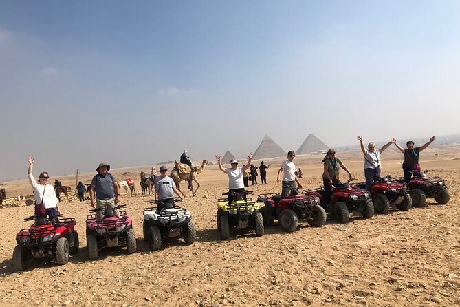 Giza pyramids, Sphinx, ATV bike, Lunch,Camel ride, Dinner cruise& shopping tour - Dinner, music, and Cairo by night on the Nile