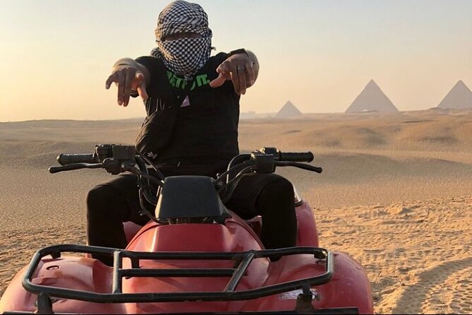 Giza Pyramids,Sphinx,Camel Ride,ATV Bike,Shopping, Dinner cruise - At Khufu’s Great Pyramid for 90 minutes