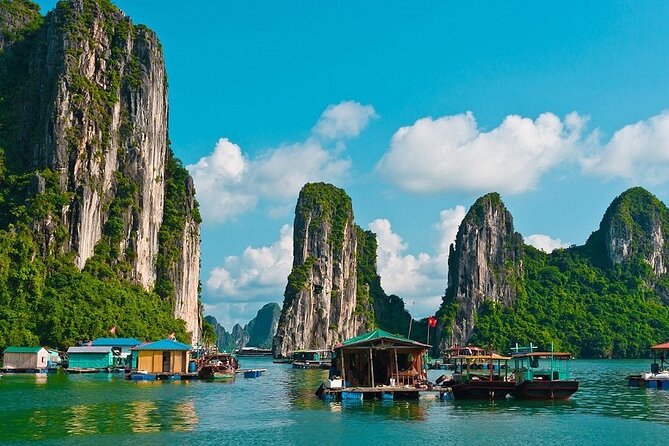 Halong Bay Deluxe Cruise with Lunch, Kayaking & Cave Tour - From Hanoi Old Quarter to Tuan Chau Marina