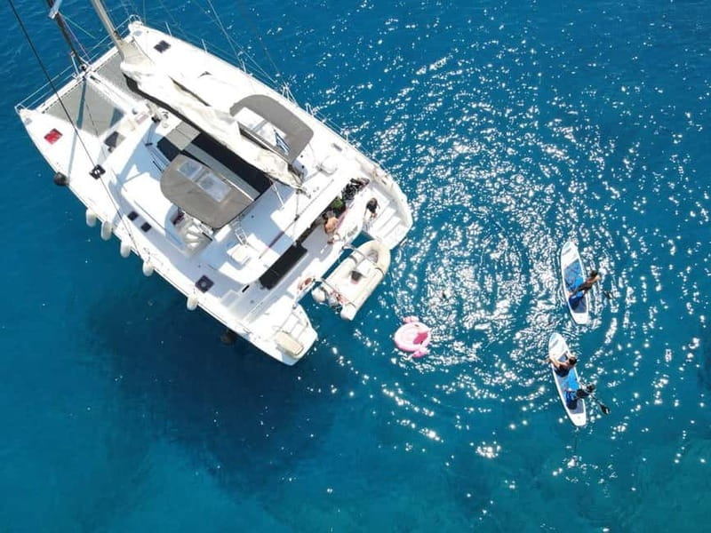 Heraklion: Dia Island Catamaran Cruise with Dinner and Wine - Setting Sail from Heraklion Marina