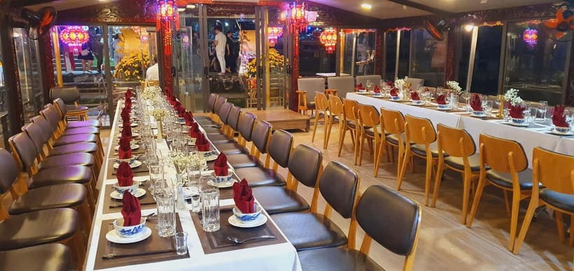 Hue: Perfume River Dinner Cruise with Traditional Show - Value at about $15 per person