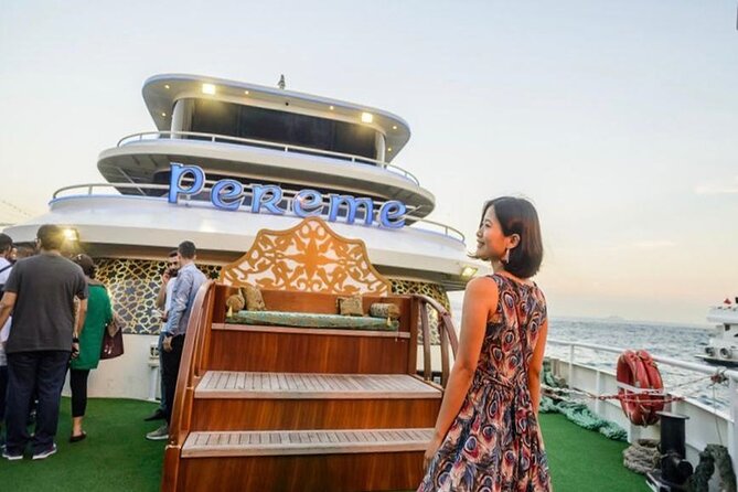 Istanbul Bosphorus Cruise Dinner, Drinks & Show with Pickup - Palaces, fortresses, mosques, and bridges after dark