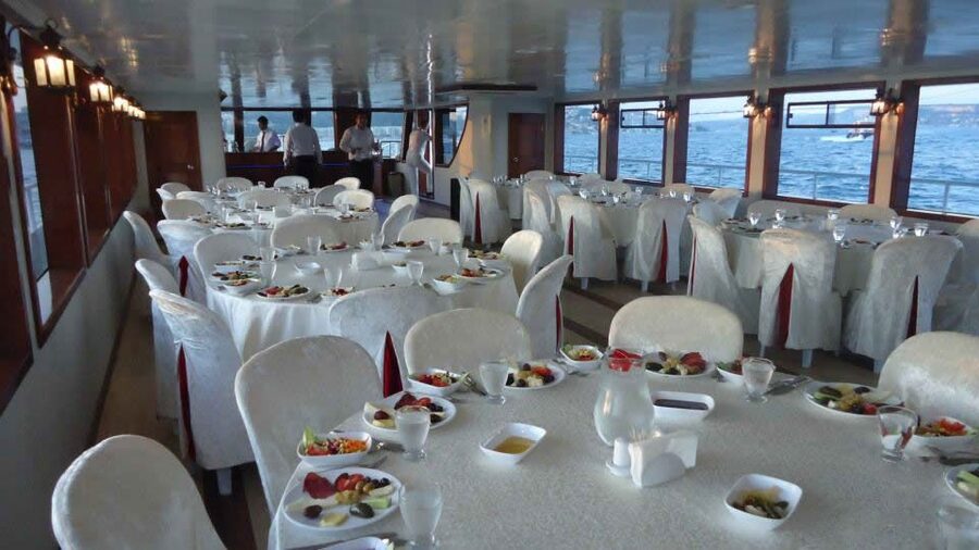 Istanbul Bosphorus Dinner Cruise &Entertainment hotel pickup - The route: Dolmabahçe Palace to the Bosphorus Bridge