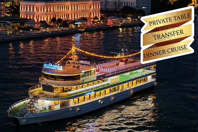 Istanbul Bosphorus Dinner Cruise with Turkish Night Show & Pickup - Night views that make the Bosphorus worthwhile