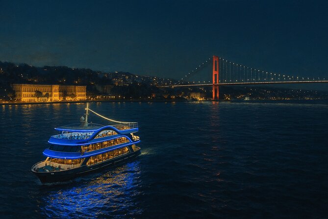 Istanbul Bosphorus Dinner Cruise with Turkish Night Show & Pickup - Rumeli Fortress and the Asian shore