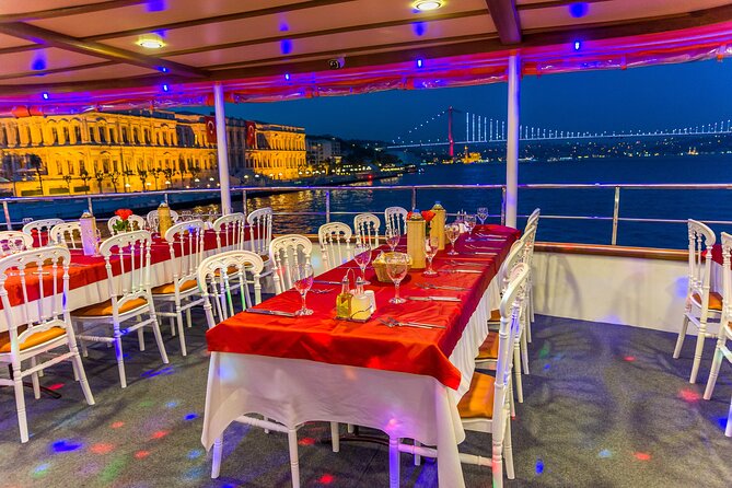 Istanbul Dinner Cruise with Dinner & Entertaintment Private Tables - Ortaköy Mosque and the postcard view