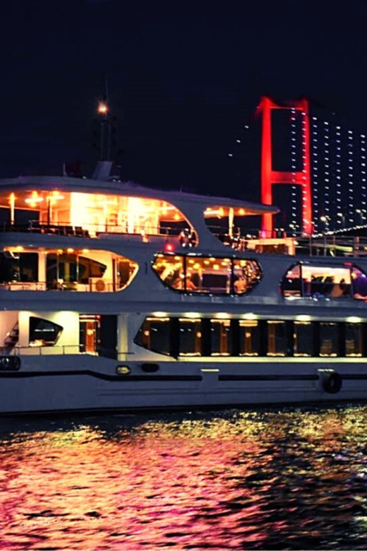 Istanbul: Dinner Cruise with Hotel Pickup & Optional Drinks - Under the Bosphorus Bridge Toward Bebek
