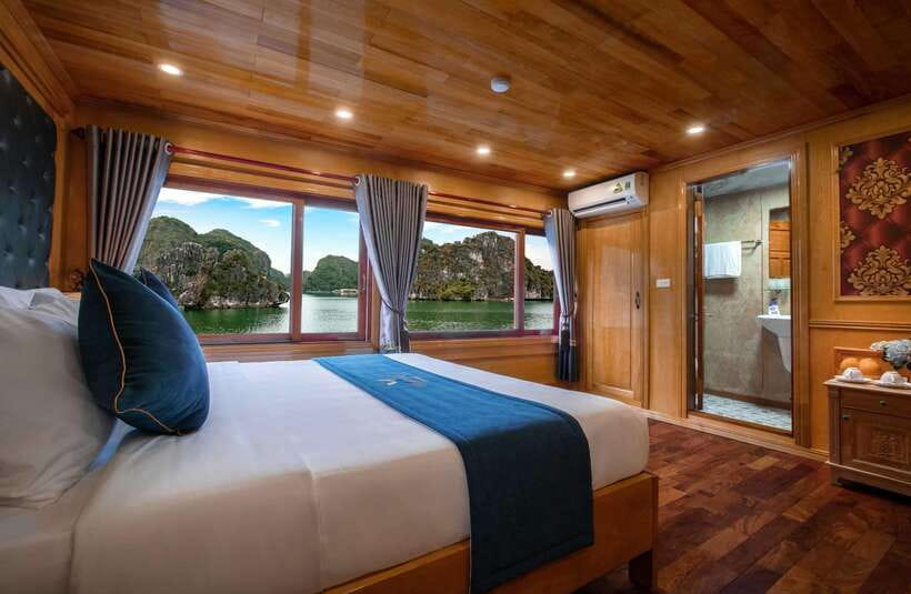 Lan Ha Bay: 2-Day Cruise with Meals, Activities and Pickup - The cabins: space, windows, and what to expect at night