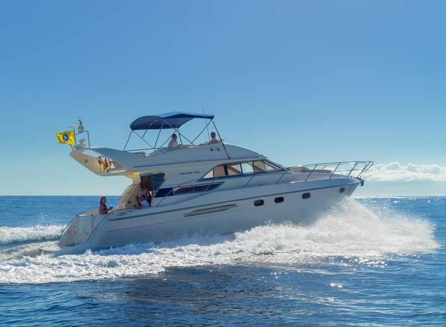 Las Galletas: Private Luxury Yacht Cruise with Lunch - Leaving Las Galletas on a private motor yacht