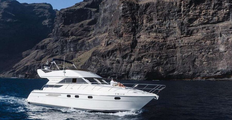 Las Galletas: Private Luxury Yacht Cruise with Lunch - Tenerife’s southern cliffs from the water