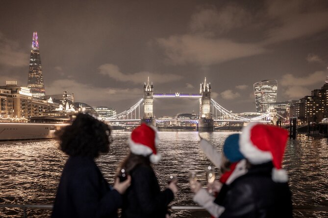 London Christmas Party Dinner Cruise - A Christmas party that happens to float past London