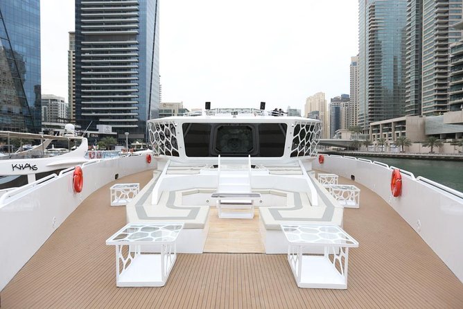 Lotus Cruise Dubai Breathtaking 3-Hour Dinner Cruise at Marina - Unlimited drinks and the outdoor decks