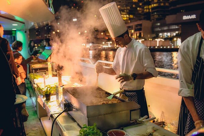 Lotus Cruise Dubai Breathtaking 3-Hour Dinner Cruise at Marina - The first views: Marina and Bluewaters Island