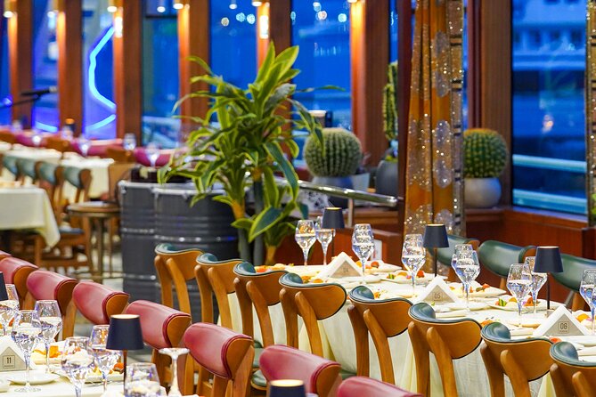 Luxury Bosphorus Dinner Cruise with Show & Hotel Pickup - Ortaköy Mosque beneath the bridge