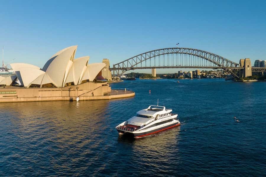 Luxury Catamaran Lunch Cruise with Deluxe Buffet - Lunch with Sydney Harbour as your dining room