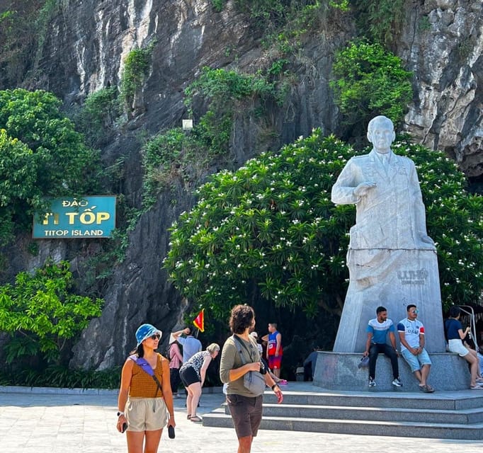 Luxury Ha Long Symphony Day Cruise With Lunch, Cave & Island - Titop Island: swim or climb for the view