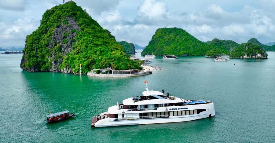 Luxury Ha Long Symphony Day Cruise With Lunch, Cave & Island - Starting at Halong International Cruise Port