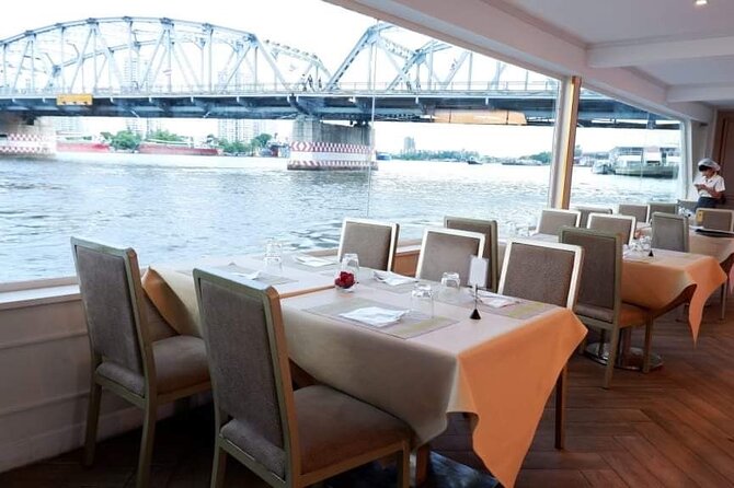 Meridian Sunset Dinner Cruise - Floating Paradise From ICONSIAM Bangkok - Wat Kanlayanamit and the Thonburi bank