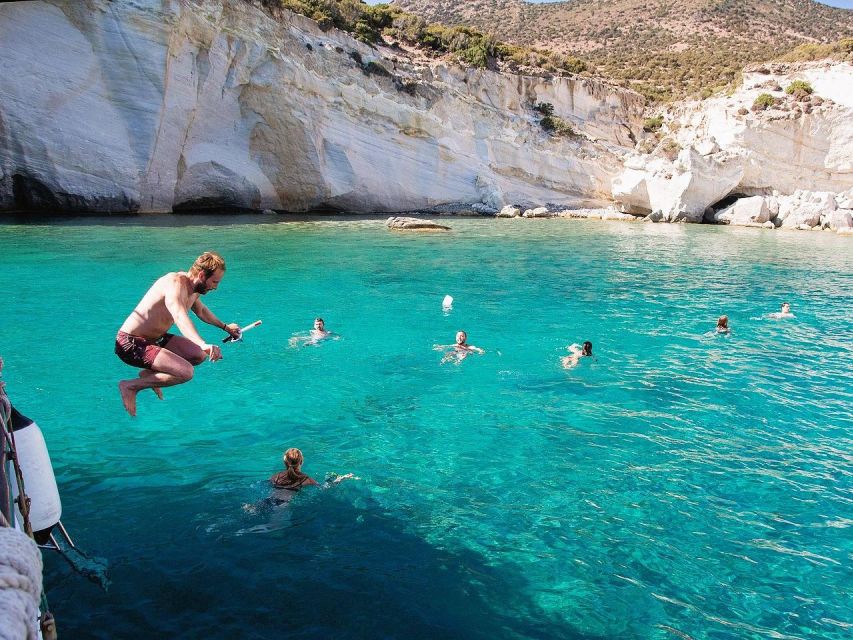 Milos: Kleftiko Morning Catamaran Cruise with Lunch & Drinks - Kleftiko is the main event