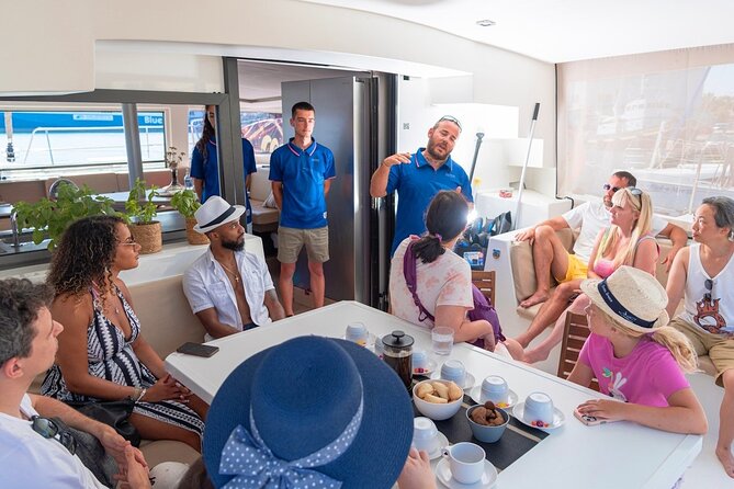 Milos Private Full Day Catamaran Cruise with Lunch and Drinks - Polyegos and the Clear Water of Galazia Nera Bay