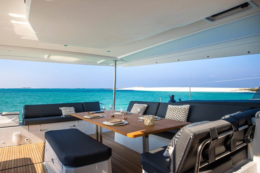 Mykonos: Catamaran Cruise with 3-Course Meal and Transfers - A spacious catamaran instead of a crowded day boat