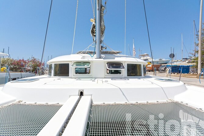 Mykonos Catamaran Cruise with Meal Drinks and Sup - Delos from the sea, not from the ruins