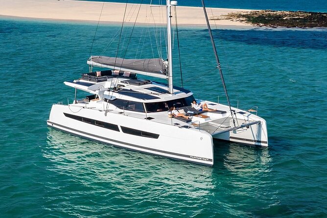 Mykonos: Luxury Catamaran Cruise with Meal, Drinks & Transport - Starting at Agia Anna and getting onto the boat