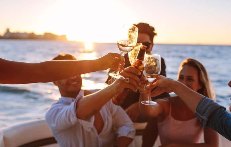 Mykonos: Sunset Cruise with a Buffet of Greek Delicacies - Greek Food, Wine, and a Practical Lunch Break