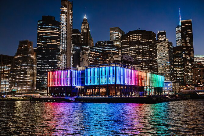 New York City Dinner Cruise on Luxury Yacht with Live Music - Lower Manhattan, One World Trade Center, and the harbor