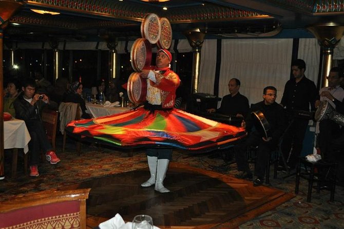 night-tour Nile dinner cruise with open buffet and belly dancer - Belly dancing and the Tanoura show